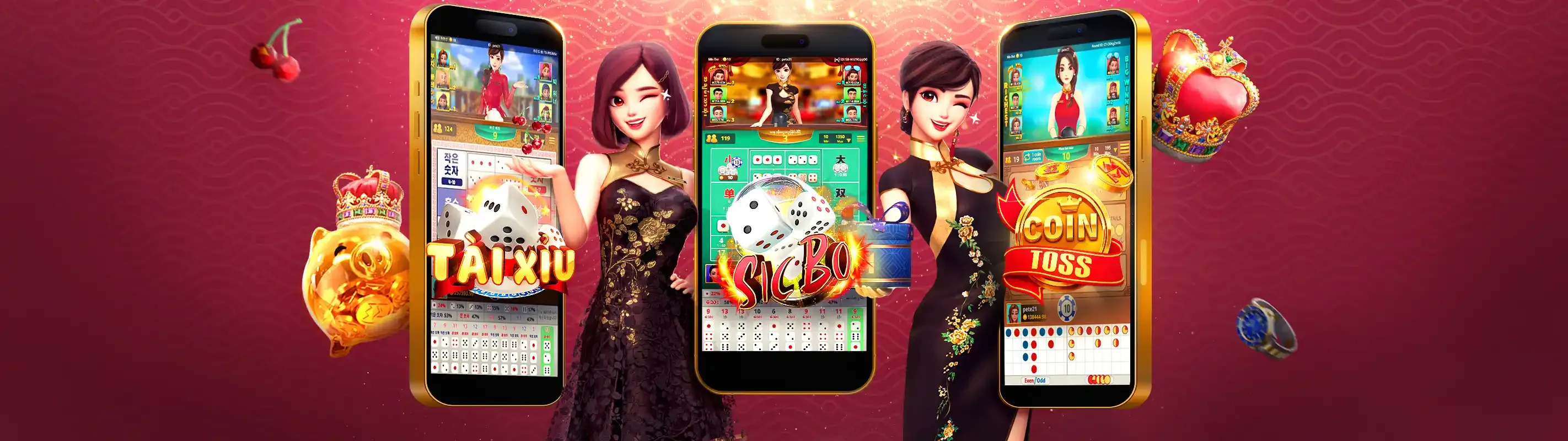 Banner Nổ Hũ vip88 với tiền vàng và biểu tượng game slot
